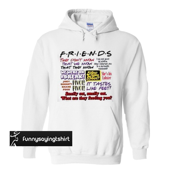 friends pivot hoodie