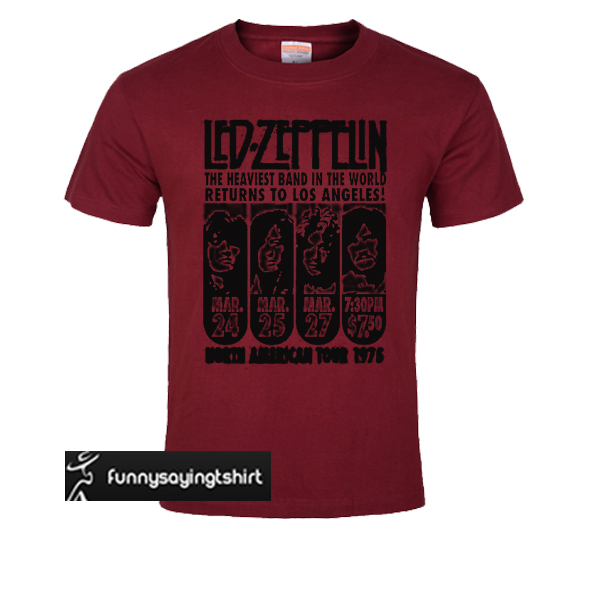 Led Zeppelin logo t shirt
