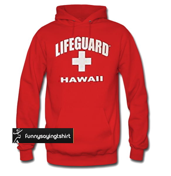 red lifeguard sweater