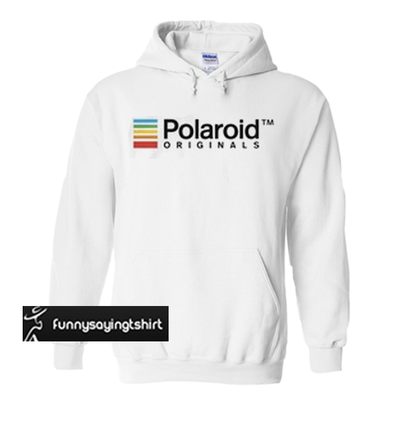 polaroid white hoodie