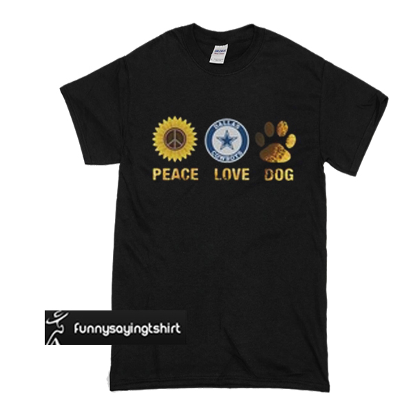 peace love dog t shirt