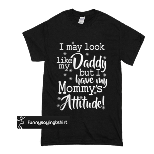 Tutina Neonato Con Scritta "I May Look Like My Daddy But I Have My Mummy's Attitude" - Body In Morbido Cotone, Regalo Baby Shower