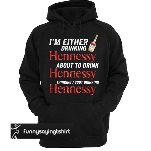 hennessy hoodie red