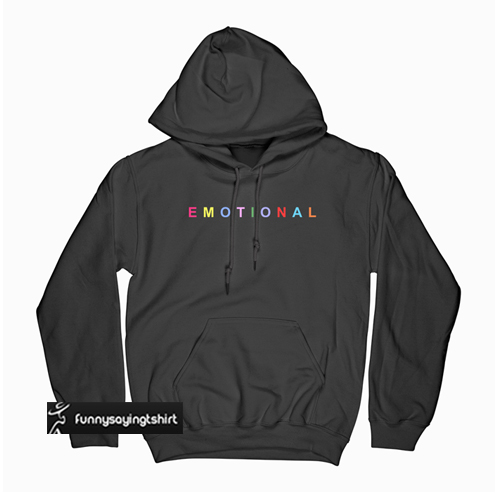 black emotional hoodie