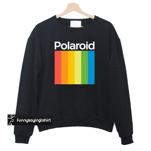 polaroid sweatshirt white