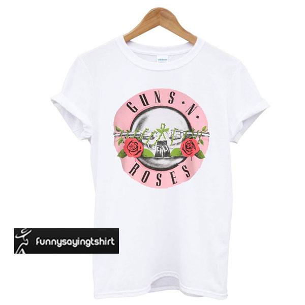 Guns N Roses Logo Pink T Shirt Funnysayingtshirts