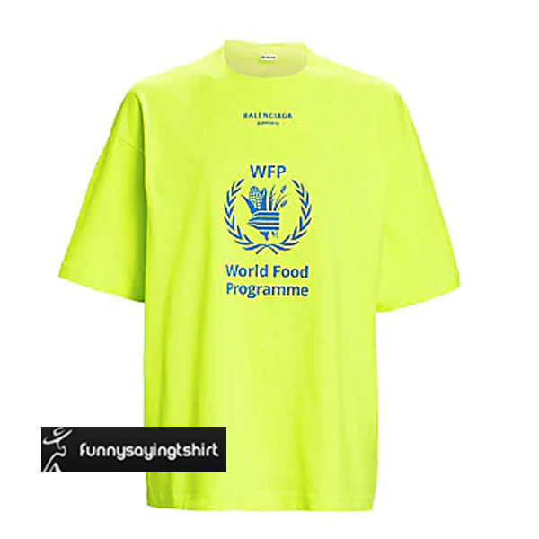t shirt balenciaga world food
