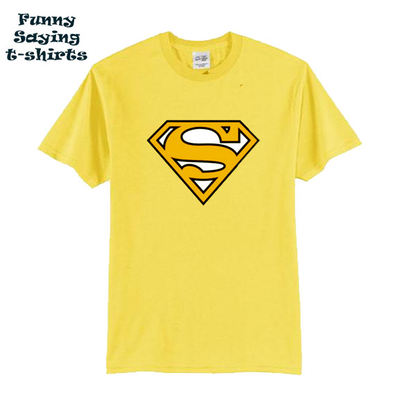 superman t shirt yellow