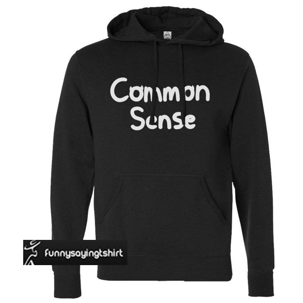 red common sense hoodie