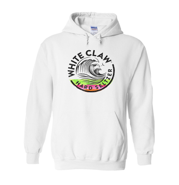 white claw sweatshirt with pocket