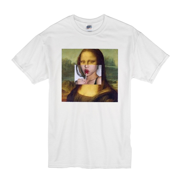 mona lisa t shirt lollipop