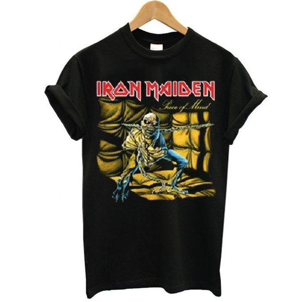 iron maiden piece of mind t shirt