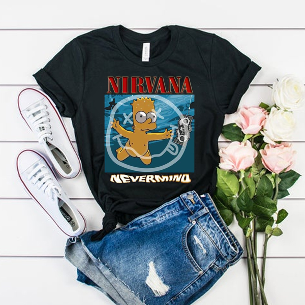 bart simpson nirvana shirt