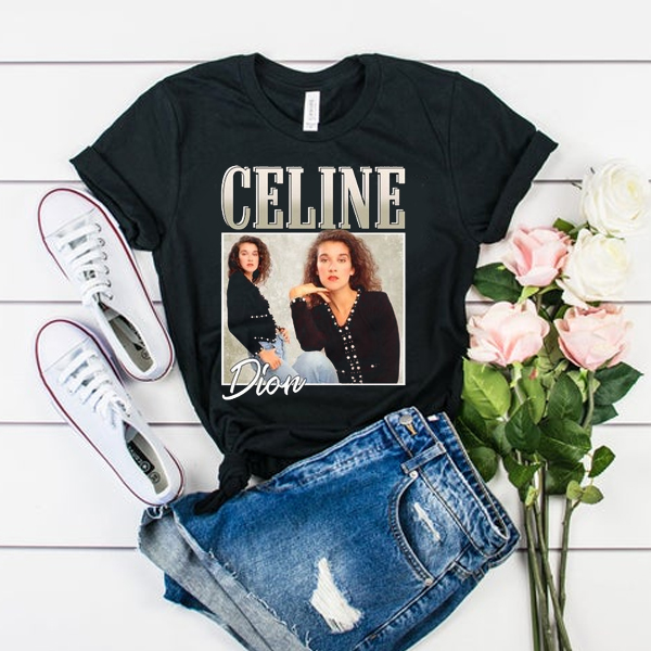 Celine Dion T shirt Casual Roken 