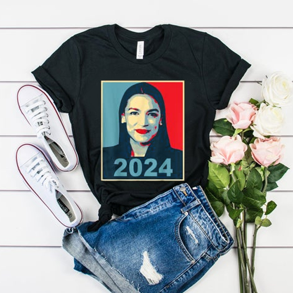 AOC for President 2024 t shirt - funnysayingtshirts