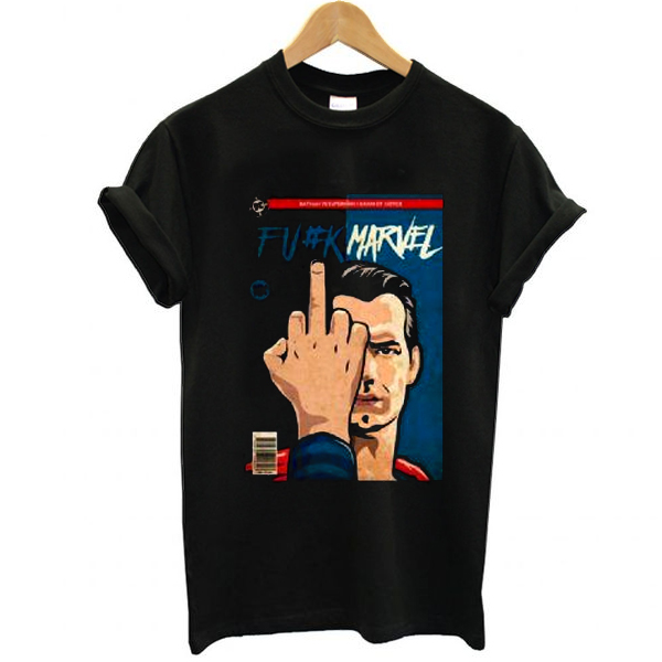 Communisme uitstulping zuurgraad Fuck Marvel Superman Black t shirt funnysayingtshirts